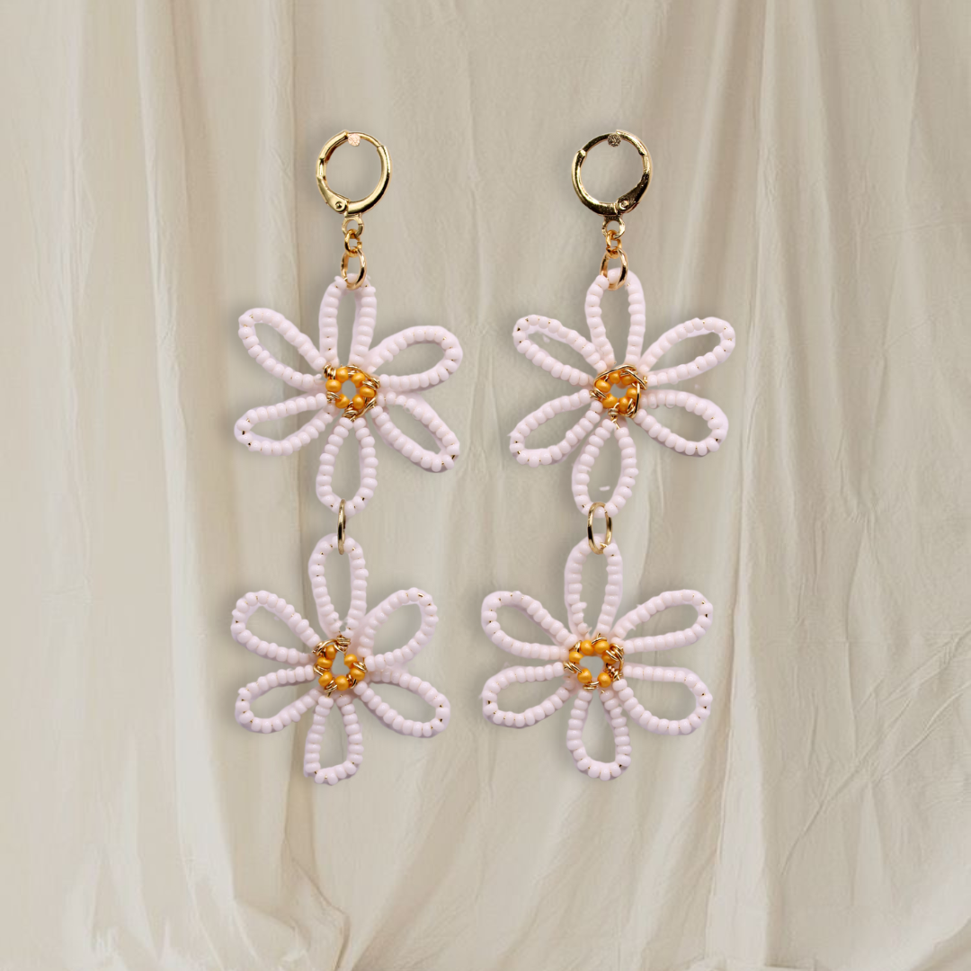 Double Daisy Earrings