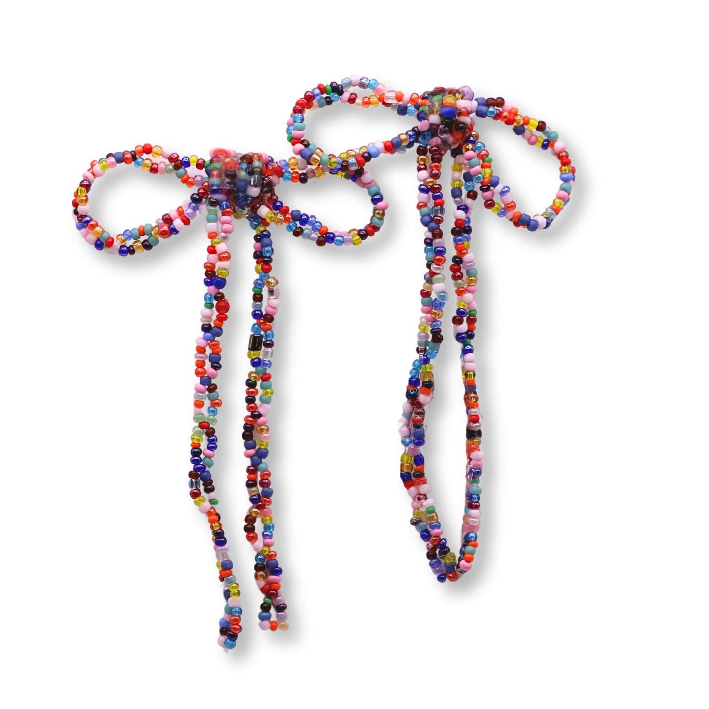 Gracie Beaded Bow Earrings