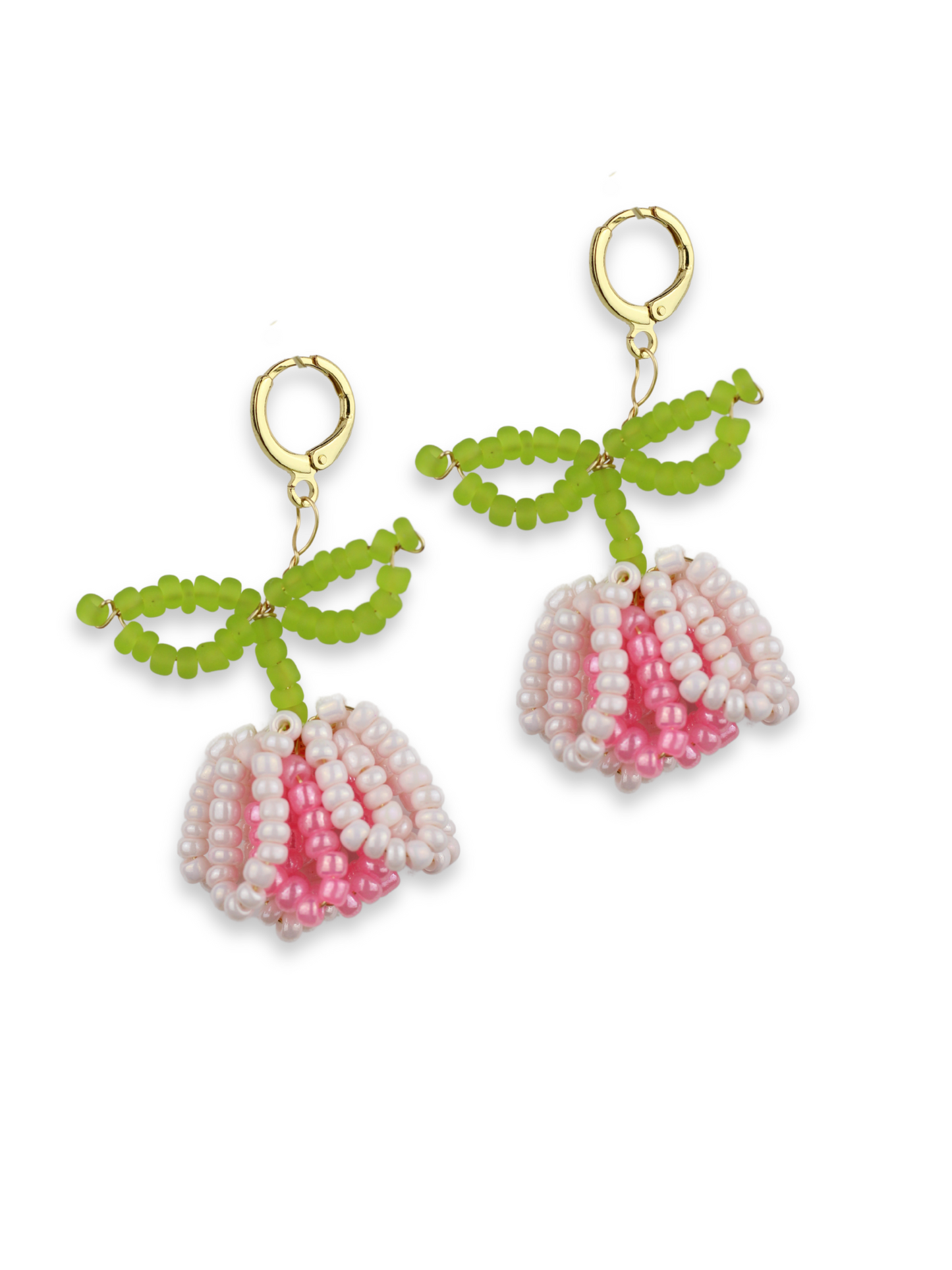 Beaded Tulip Earrings