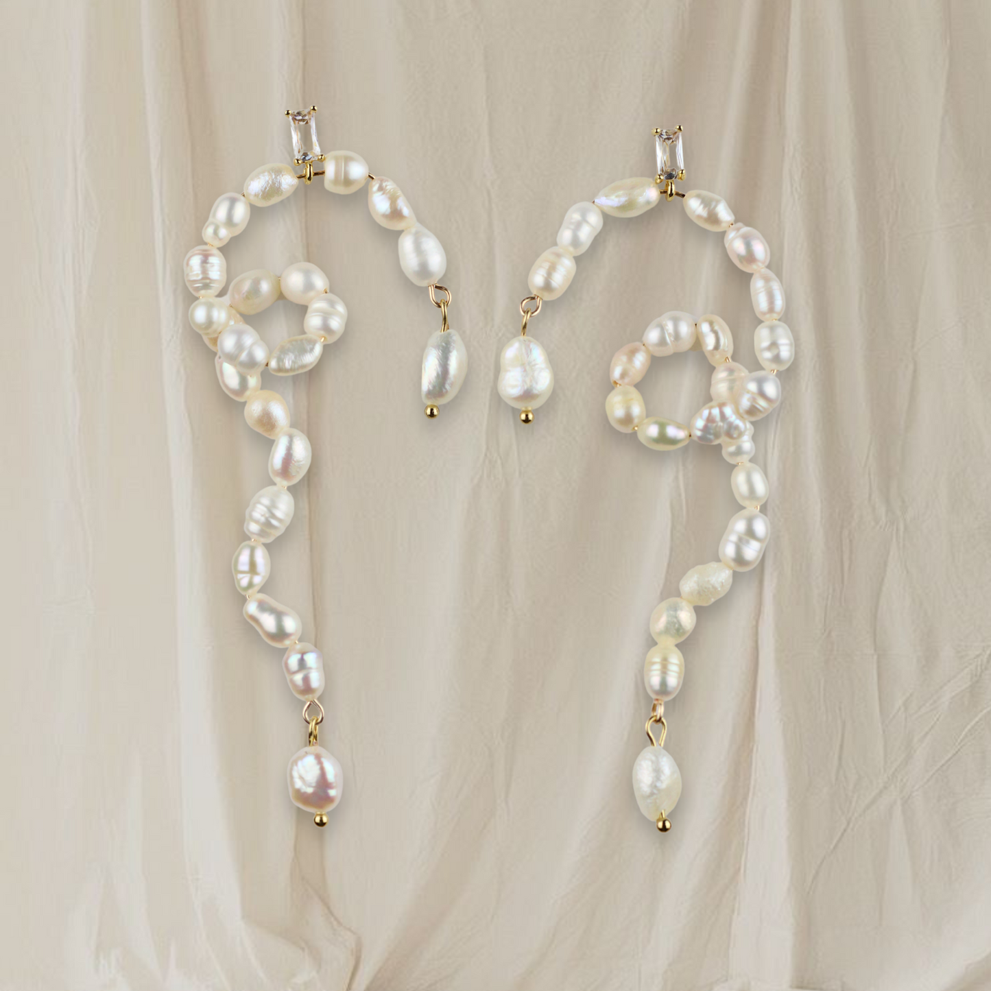 Sherman Earrings - Pearl