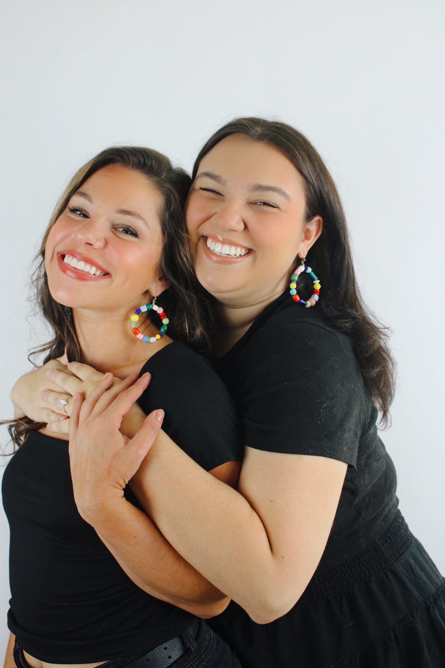 Frankie Beaded Hoops