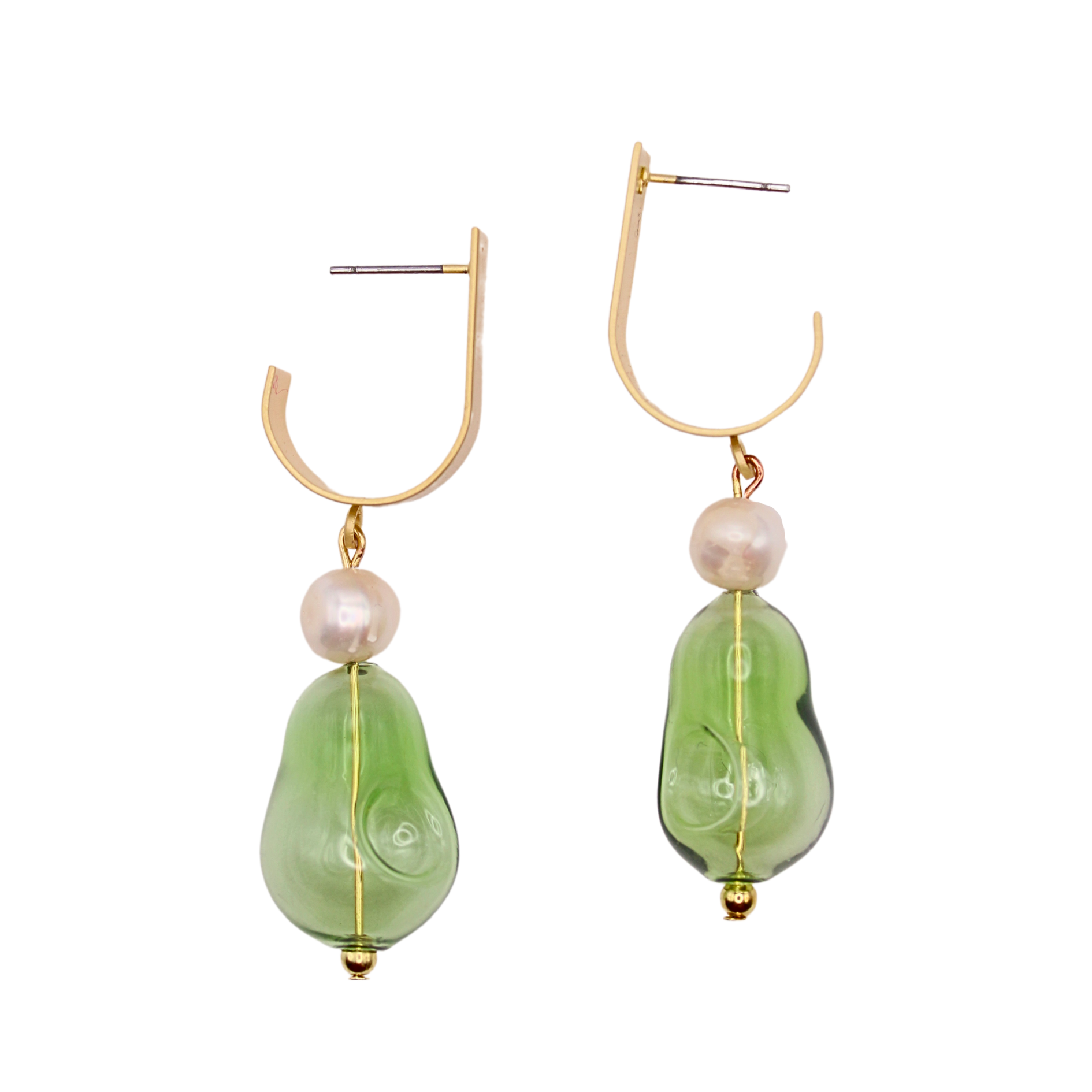 Clara Green Glass Earrings | Summer Nikole Jewelry