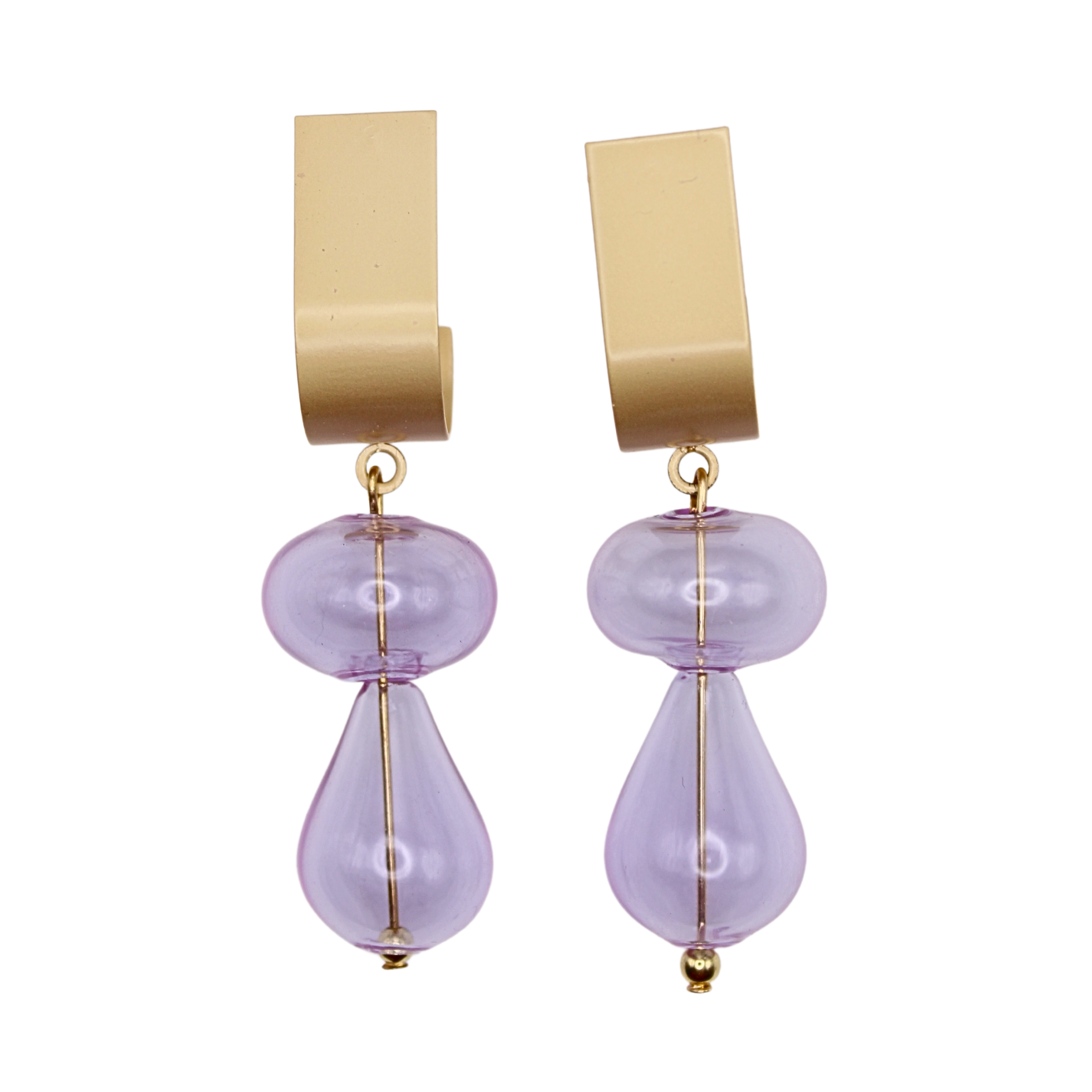 These stunning earrings are an eye catching statement piece. Made with hypoallergenic hardware and handmade glass lamp work beads, they are the perfect balance of delicate and showstopping. 