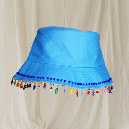 Beaded Embroidered Bucket Hat