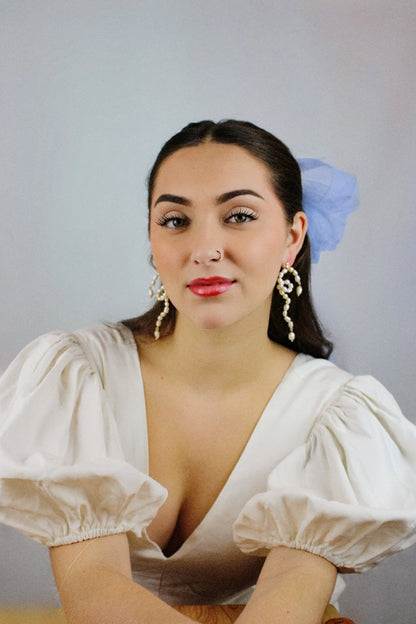 Sherman Earrings - Pearl