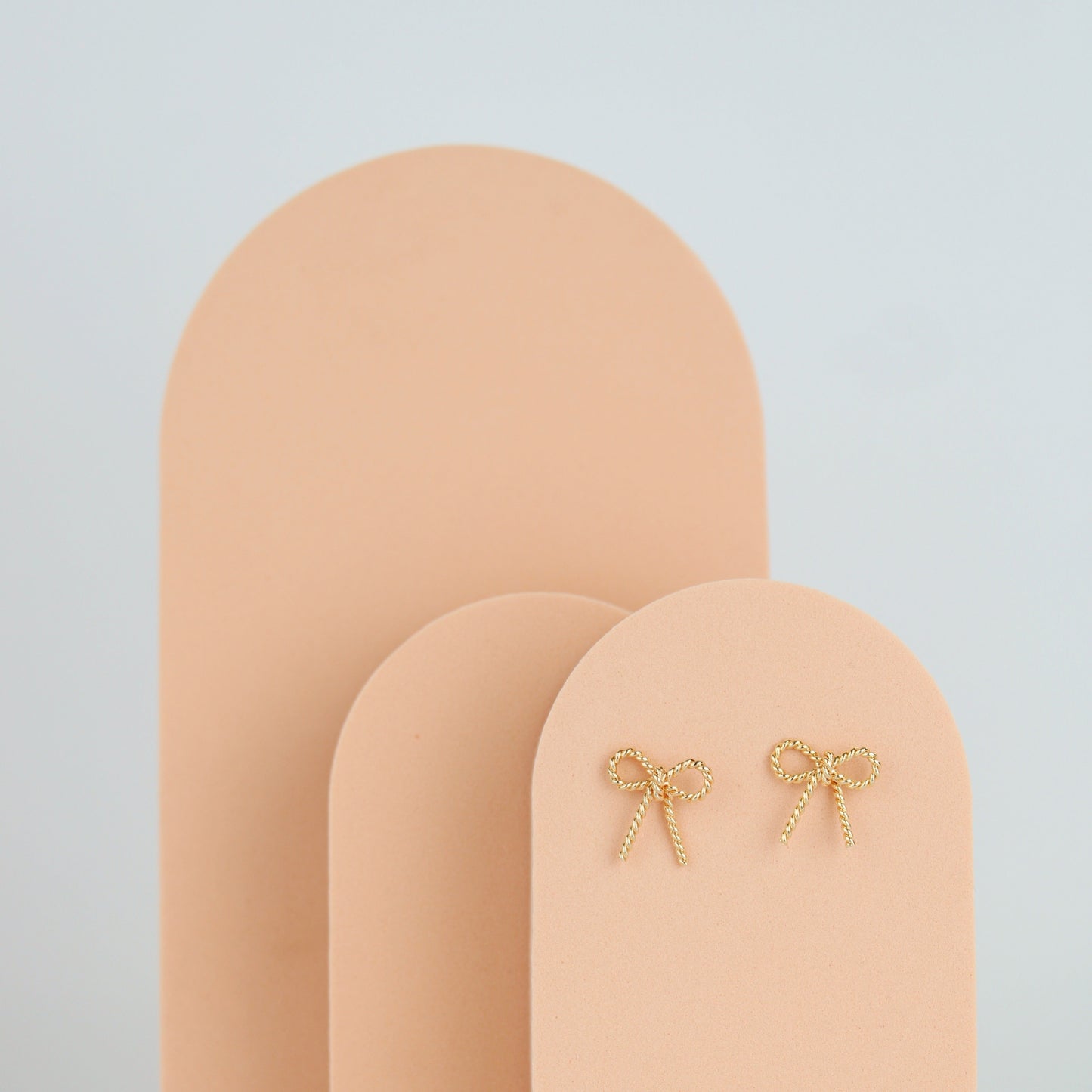 Zoe Gold Bow Stud Earrings | Summer Nikole Jewelry