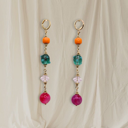 Beaded Treasure Box Dangles