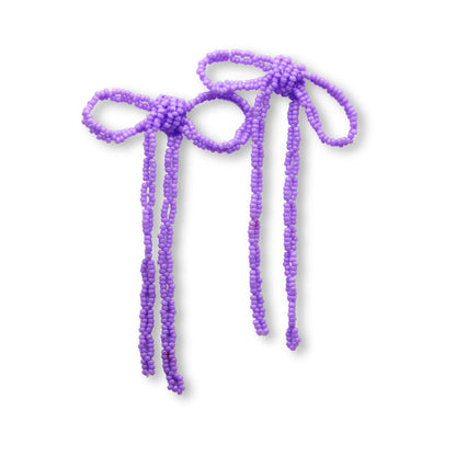 Gracie Beaded Bow Earrings