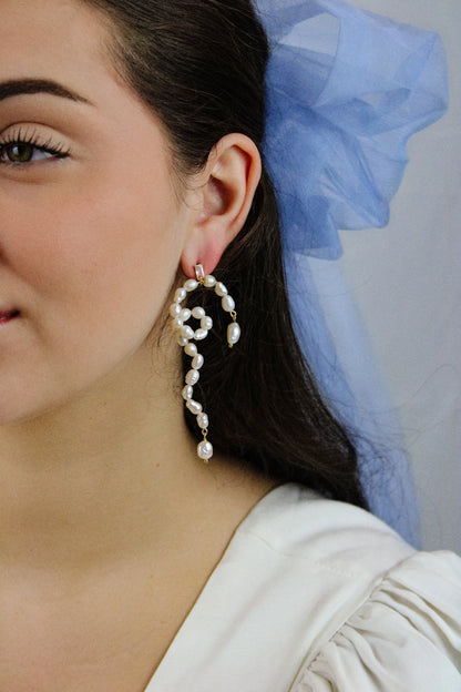 Sherman Earrings - Pearl
