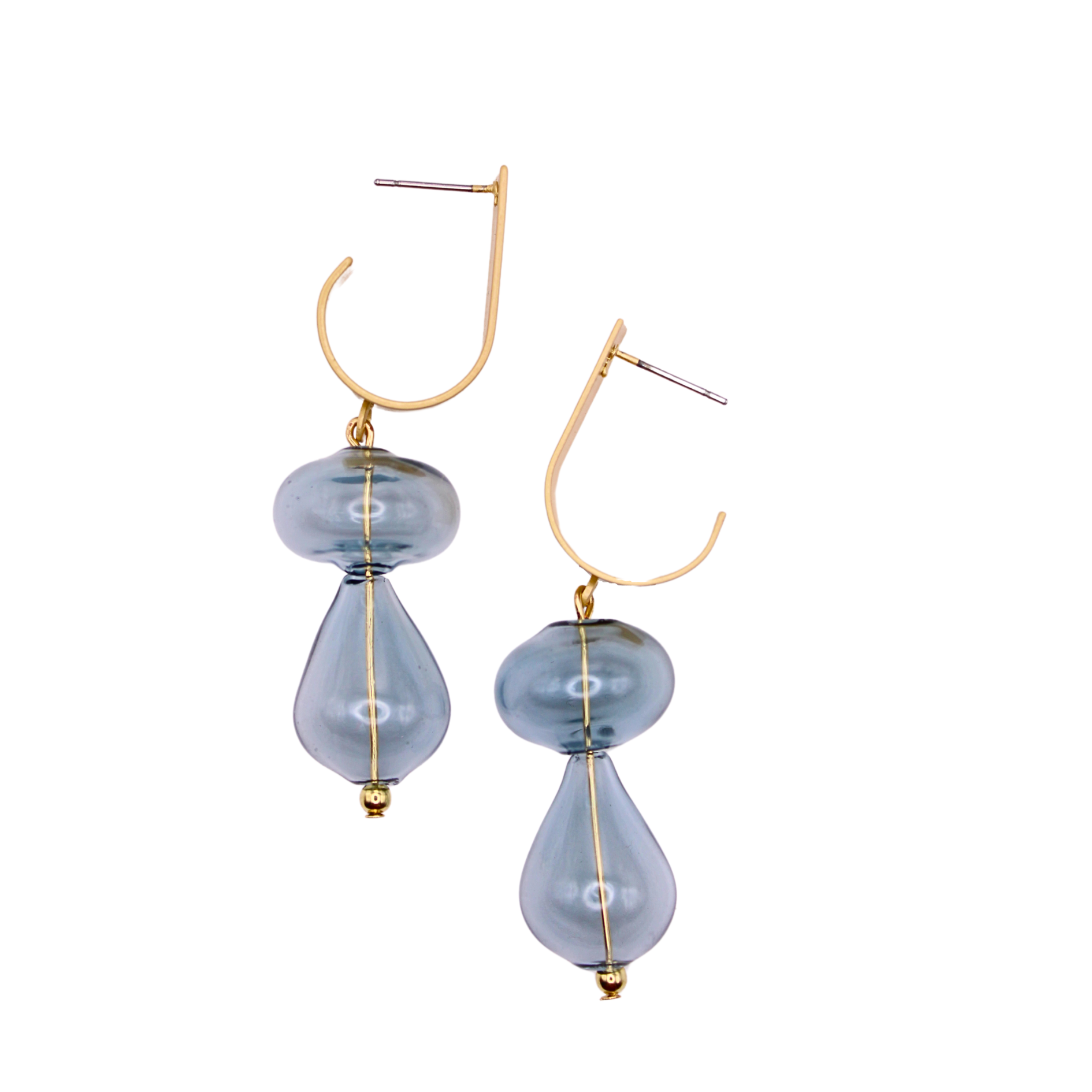 Juni Glass Earrings in Blue | Summer Nikole Jewelry