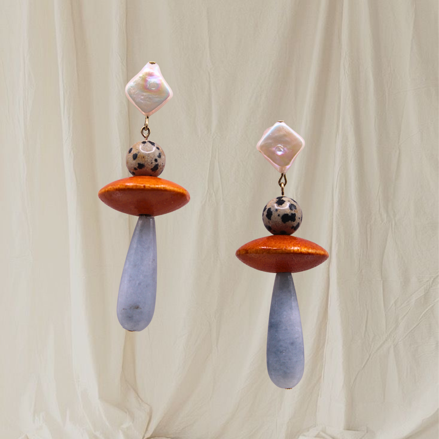 Veda Earrings - Dalmatian